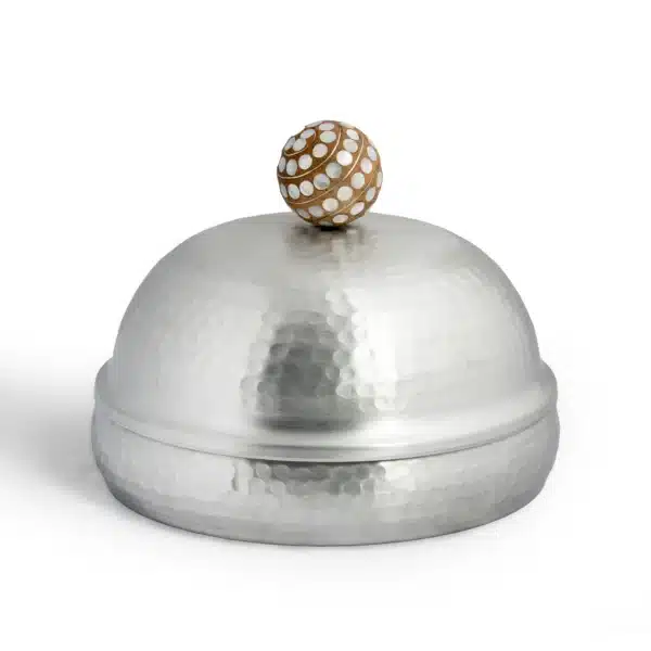 Dome with MOP Handle Jawhar White-Large - Image 1