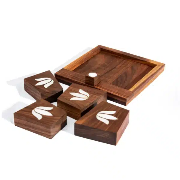 Wanasah Wooden Puzzle with Mother of Pearl,