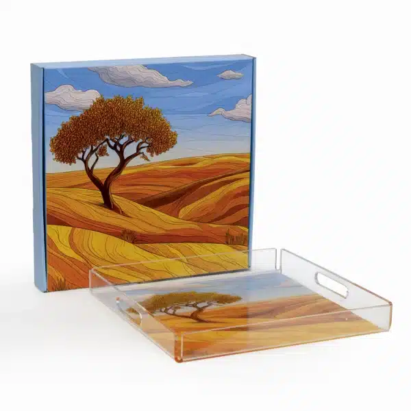 Acrylic Serving Tray Ard Large - Image 2
