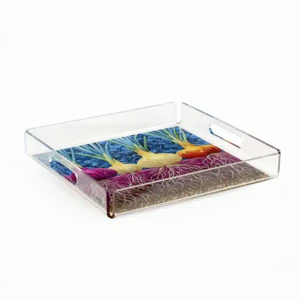 Acrylic Serving Tray Basaleh Medium - Image 1