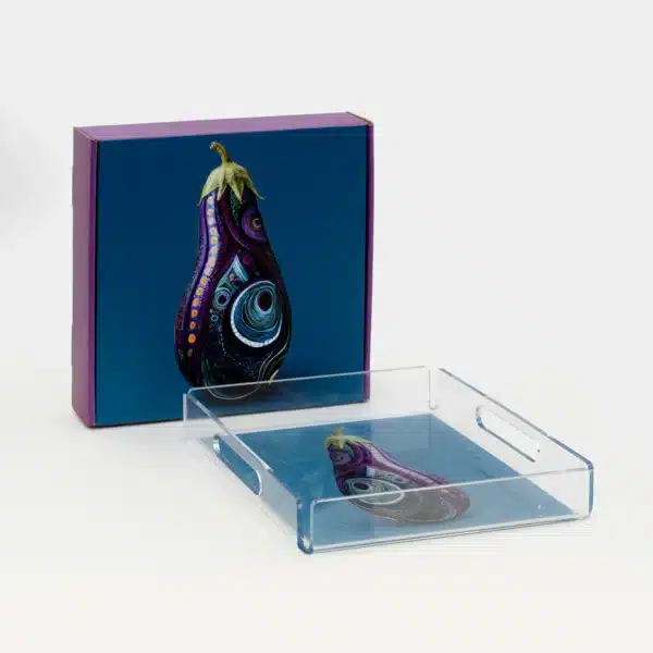 Acrylic Serving Tray Batinjaneh Small - Image 2