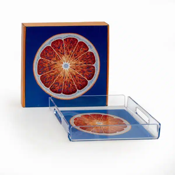 Acrylic Serving Tray Burtuqaleh Small - Image 2