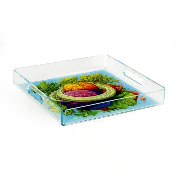 Acrylic Serving Tray Khudra Medium - Image 1