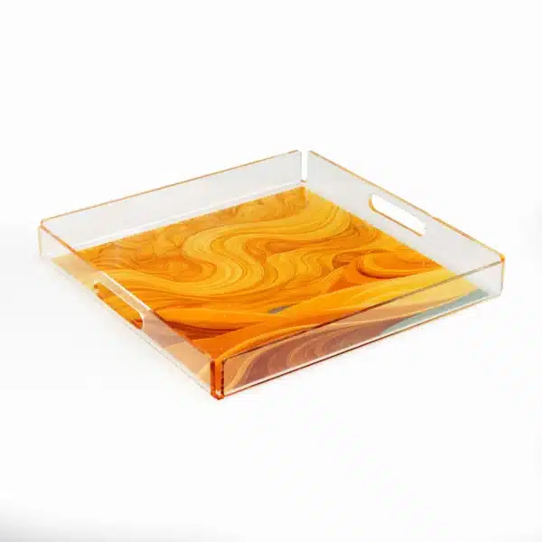 Acrylic Serving Tray Kuthban Large - Image 1
