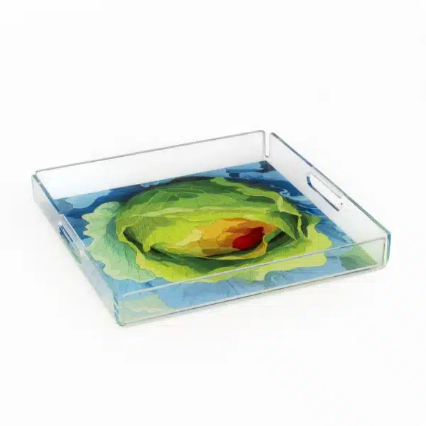 Acrylic Serving Tray Malfouf Large - Image 1